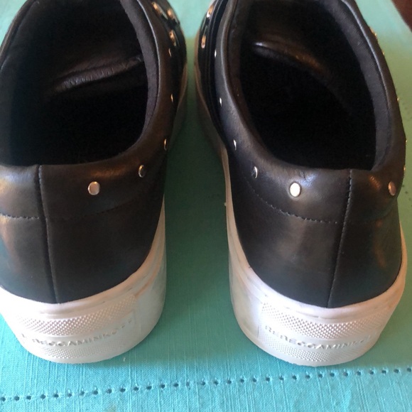 REBECCA MINKOFF BLACK NAPA LEATHER SHOES SIZE 8 - Picture 4 of 10